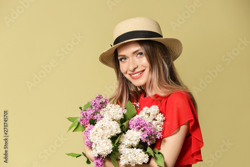 Beautiful young woman with ...
