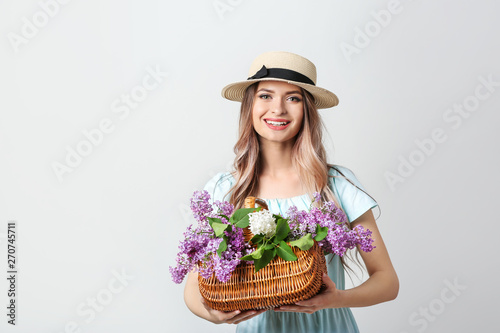 Beautiful young woman with ...