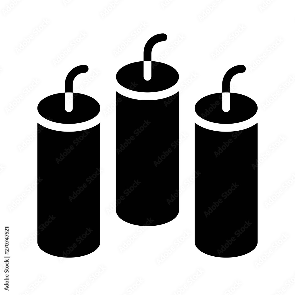 Firecracker vector, Chinese lunar new year line style icon Firecracker vector, Chinese lunar new year line style icon