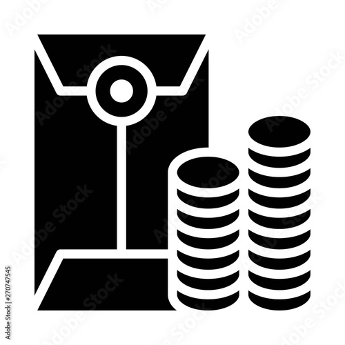 Red envelope vector, Chinese lunar new year line style icon