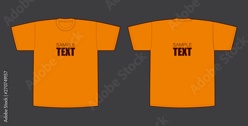 Vector t-shirts illustration with sample text