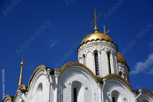 Assumption cathedral in Vladimir city, Russia. Popular landmark.	
