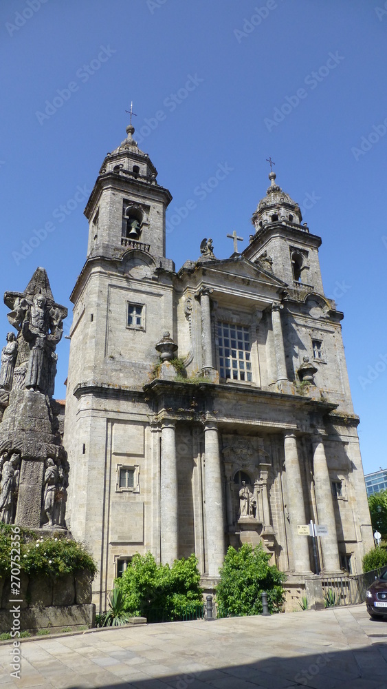 Santiago de Compostela. Historical city of Galicia. Camino de Santiago. Spain