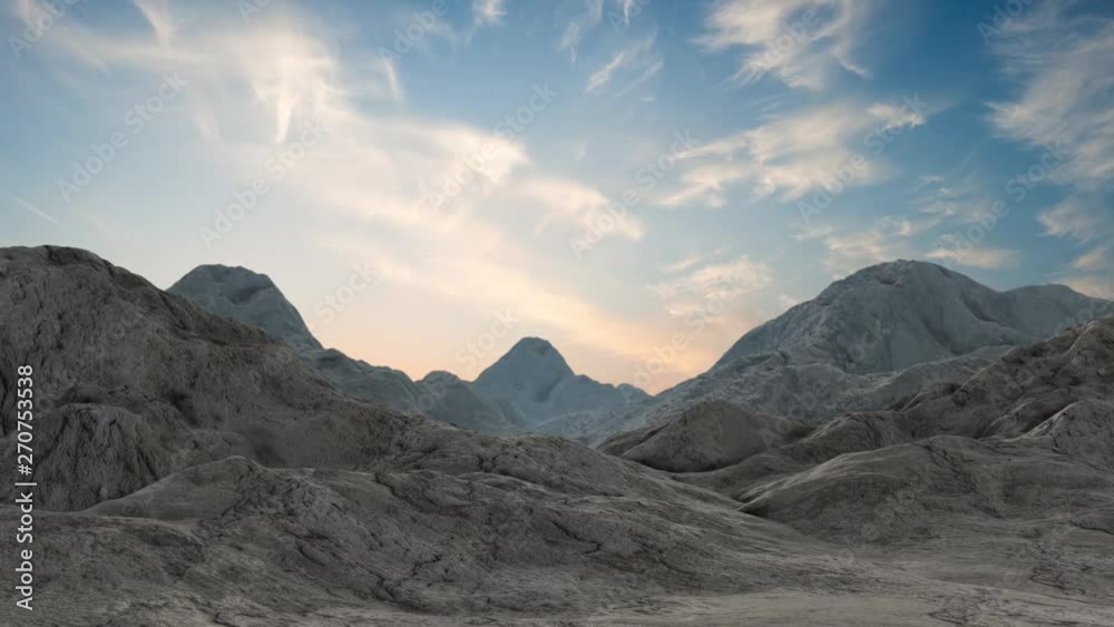 Slow CGI Cinematic Fly Over High Mountain Pass - Part 1 Slow CGI Cinematic Fly Over High Mountain Pass - Part 1