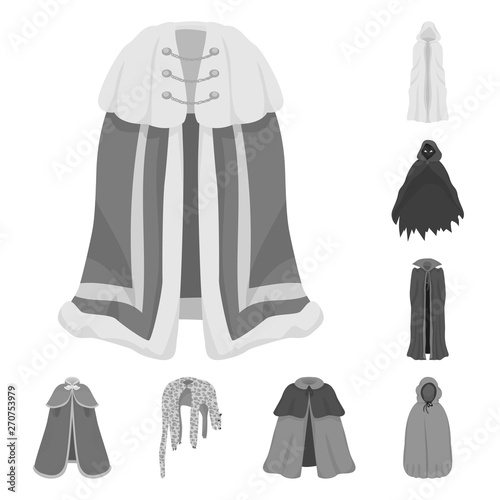 Vector design of textile and cloth icon. Collection of textile and clothing vector icon for stock.