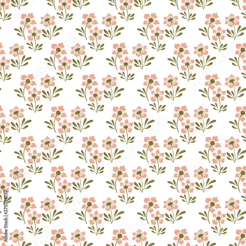 Seamless vector floral patterns, spring and summer backdrop