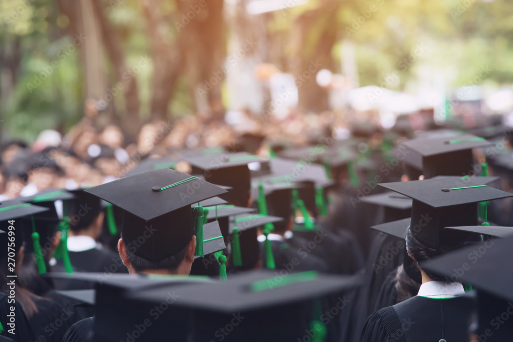 Group of Graduates during commencement. Concept education congratulation in University. Graduation Ceremony Group of Graduates during commencement. Concept education congratulation in University. Graduation Ceremony