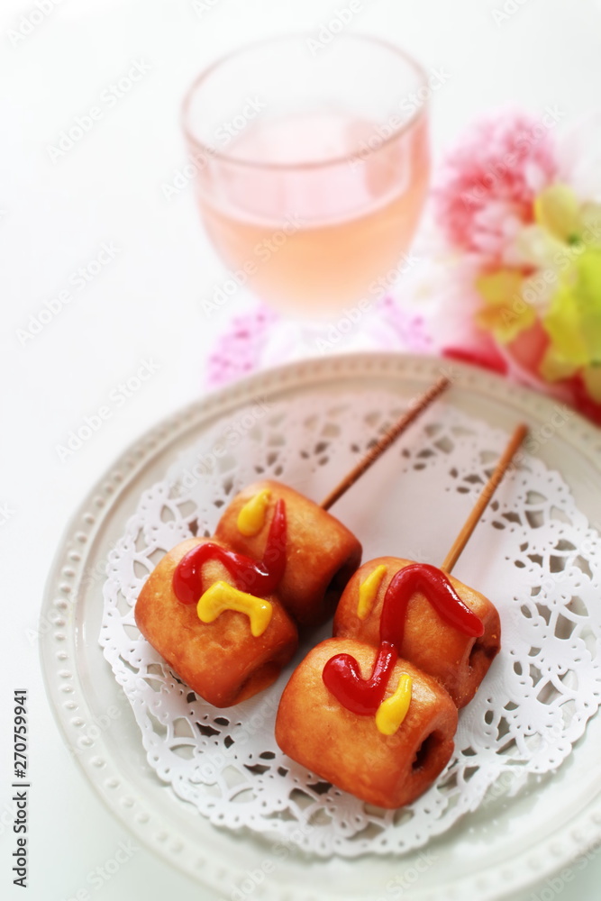 Homemade mini hotdog Homemade mini hotdog
