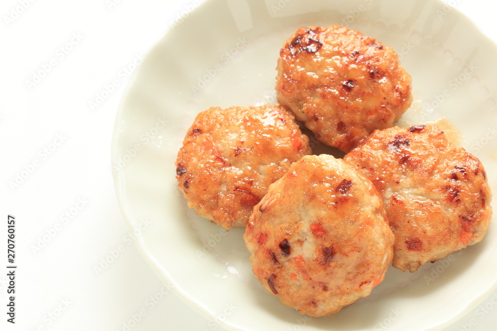 Chicken patty for Asian food image