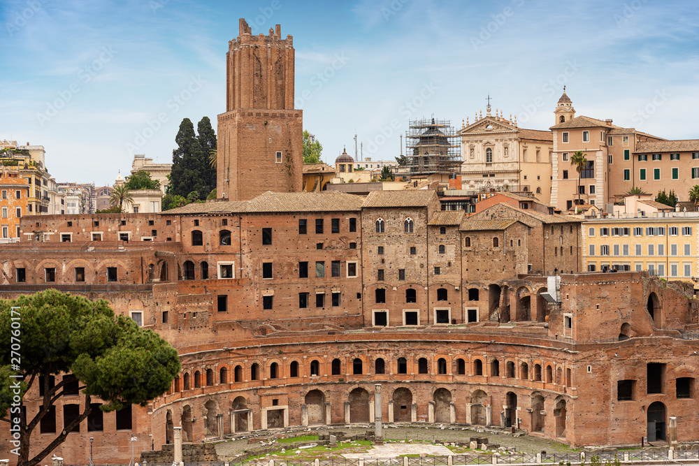 Mercati di Traiano and Torre delle Milizie - Rome Italy