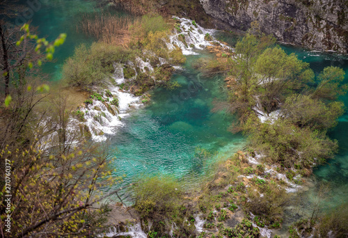 Waterfalls in Plitvice national Park  Croatia