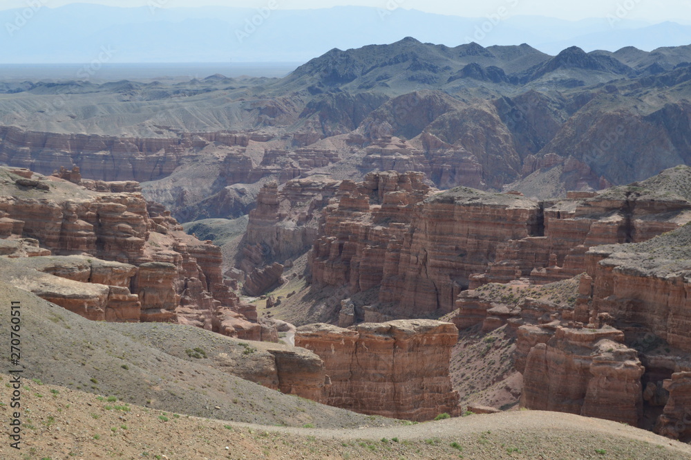 Charyn Canyon is a unique natural monument, built of sedimentary rocks, whose age is more than 12 million years. Charyn Canyon is located in Kazakhstan Charyn Canyon is a unique natural monument, built of sedimentary rocks, whose age is more than 12 million years. Charyn Canyon is located in Kazakhstan