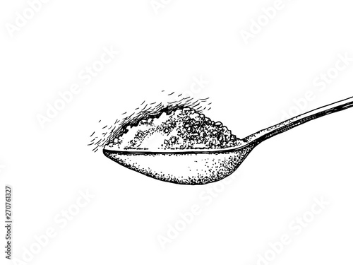 Spoon with sugar