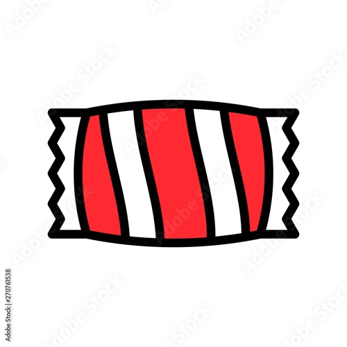 Candy vector illustration, filled style icon editable outline