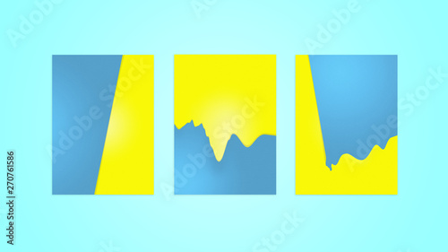 colors poster background set