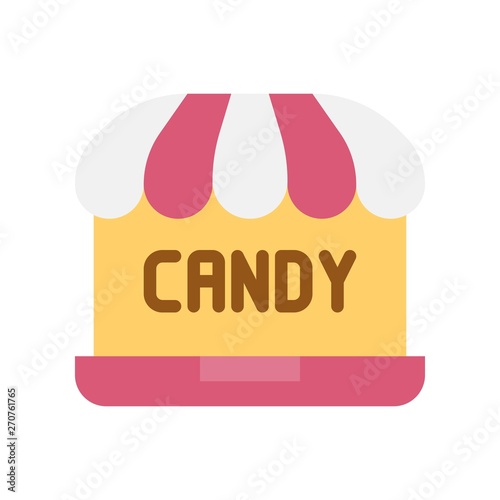 Online shop vector illustration, Isolated flat stye icon