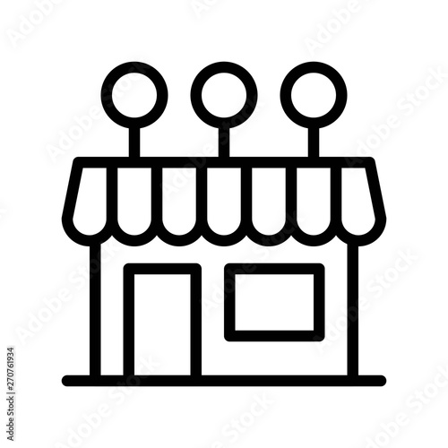 Candy shop vector illustration, Isolated line stye icon