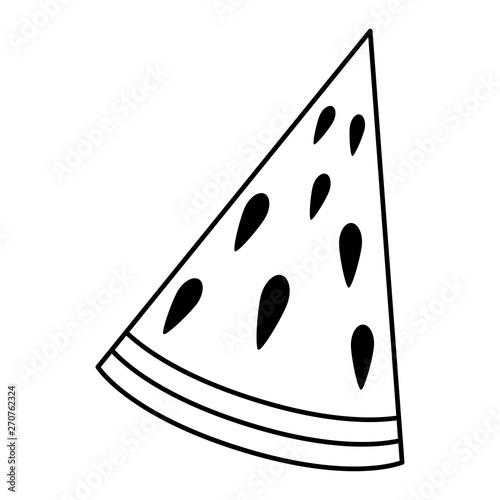 fresh watermelon portion summer icon