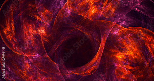  3D rendering abstract round light background