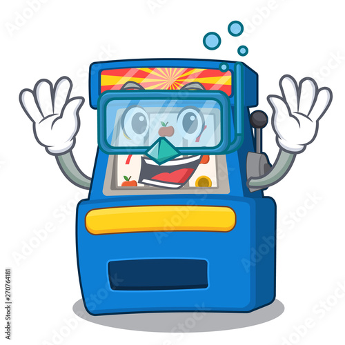 Diving slot machine isolated in the character
