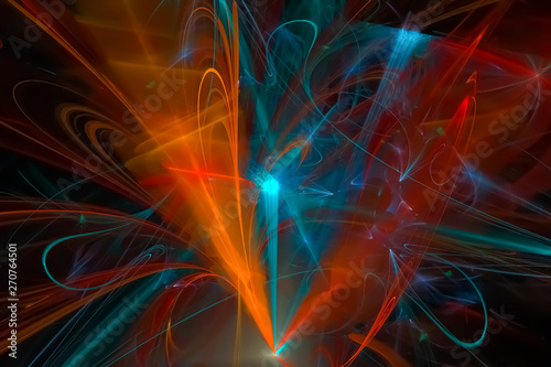 abstract digital fractal fantasy design