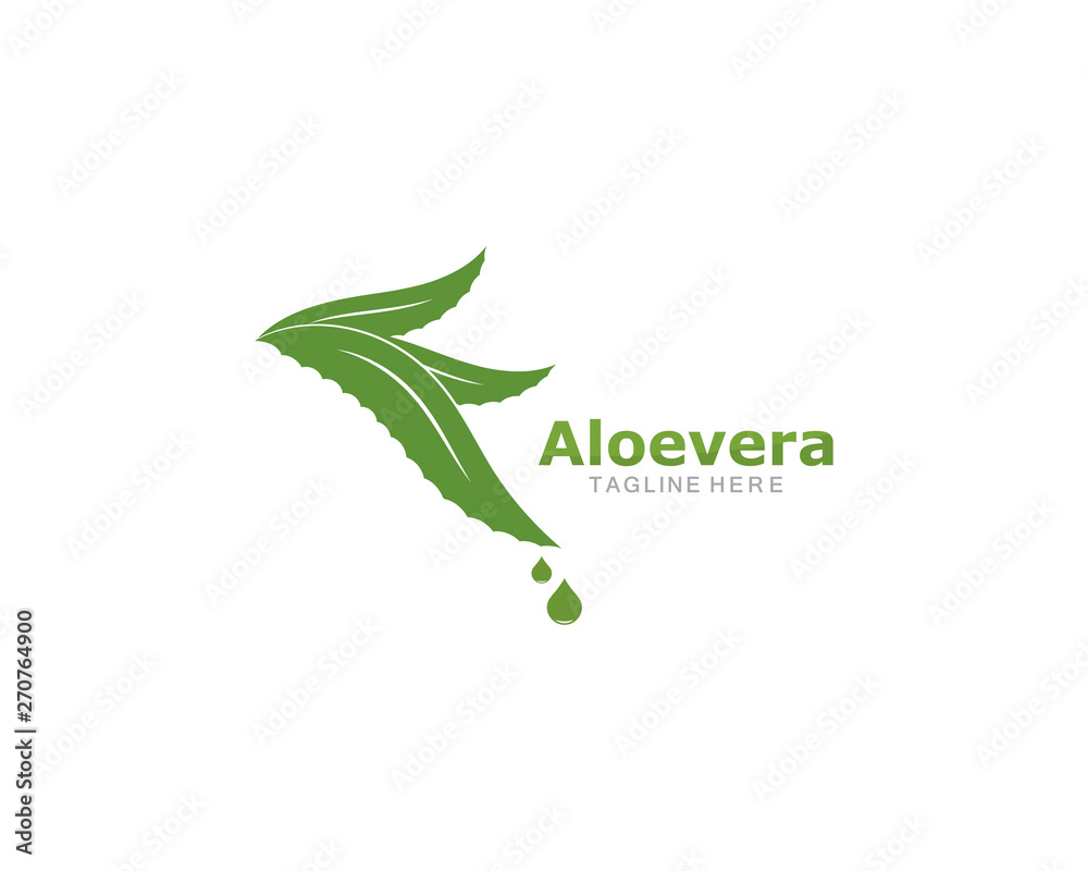 Set of aloevera logo template vector icon concept Set of aloevera logo template vector icon concept