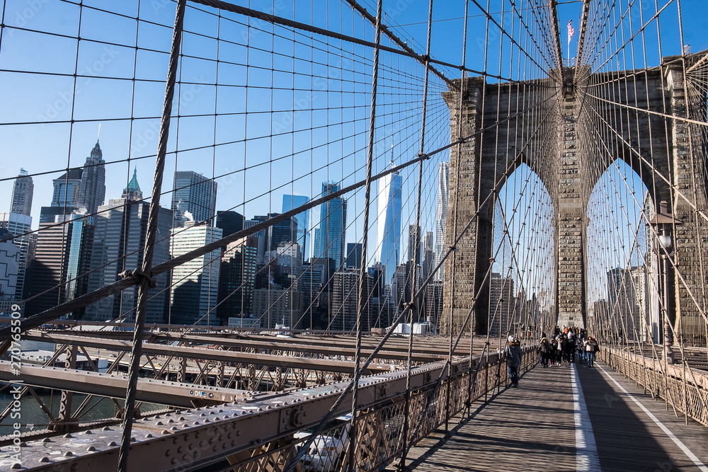 Fototapeta premium Nowy Jork, most Brookliński