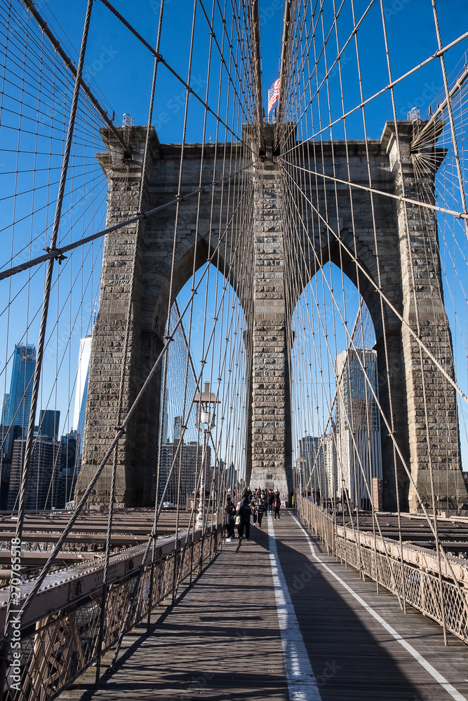 Fototapeta premium Nowy Jork, most Brookliński