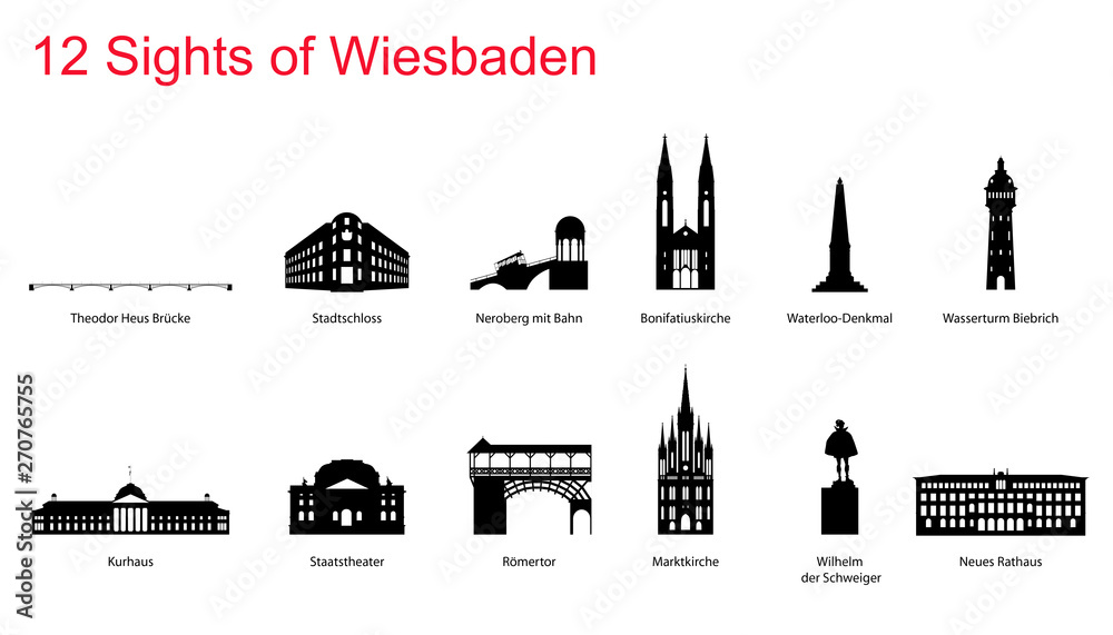 12 Sights of Wiesbaden Adobe Stock