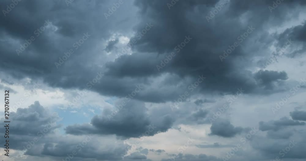 Flying cumulus clouds, beautiful clouds time lapse Flying cumulus clouds, beautiful clouds time lapse