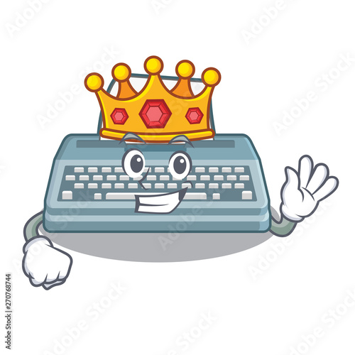 King typewriter in the a mascot closet