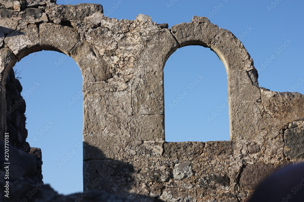 ruins of old greek building