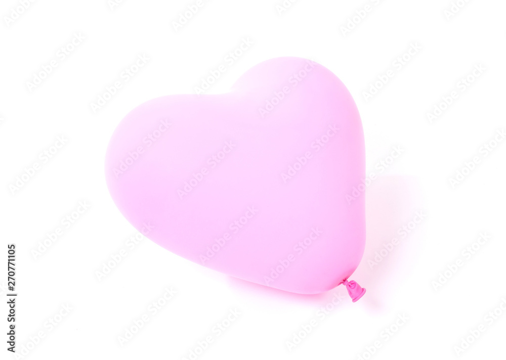 Pink baloon heart