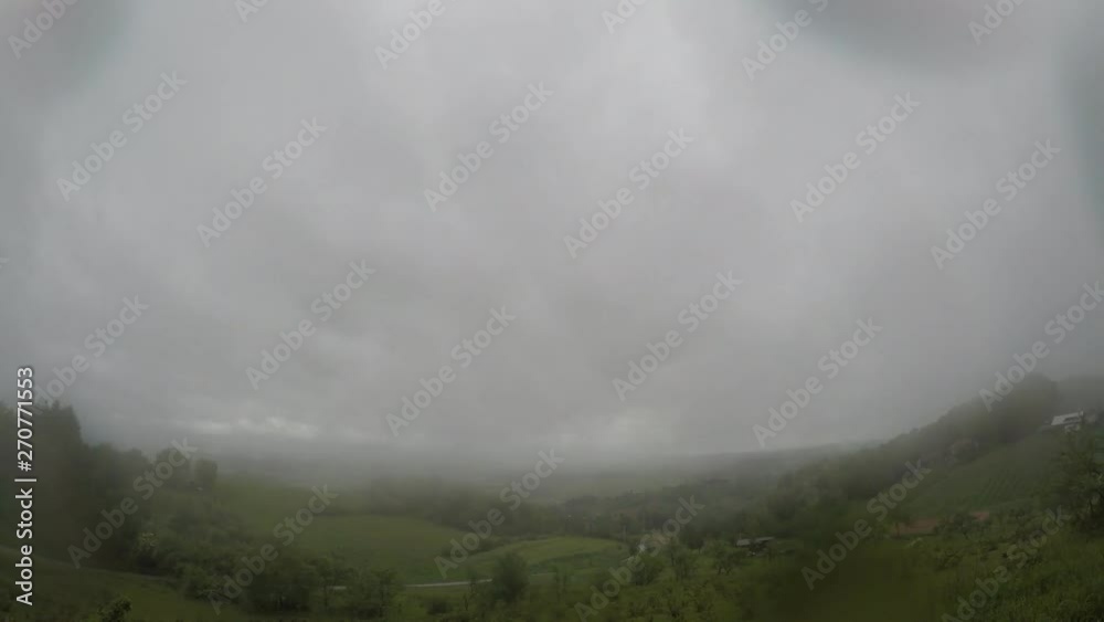 Time lapse of moving clouds, morning, north Croatia, wide angle Time lapse of moving clouds, morning, north Croatia, wide angle