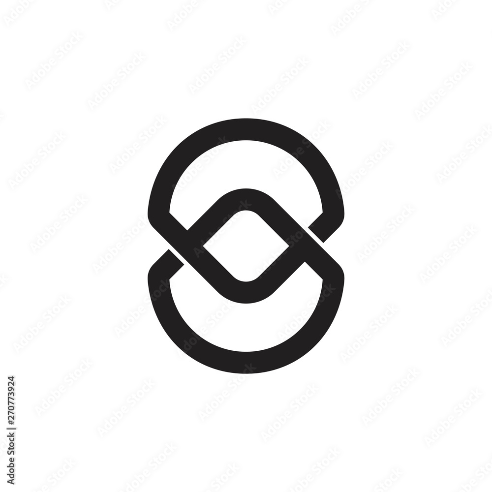 linked overlapping circle logo vector linked overlapping circle logo vector