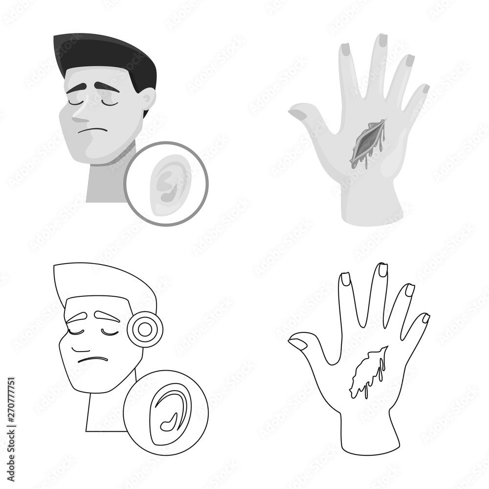 Isolated object of hospital and rendering sign. Collection of hospital and help stock vector illustration. Isolated object of hospital and rendering sign. Collection of hospital and help stock vector illustration.