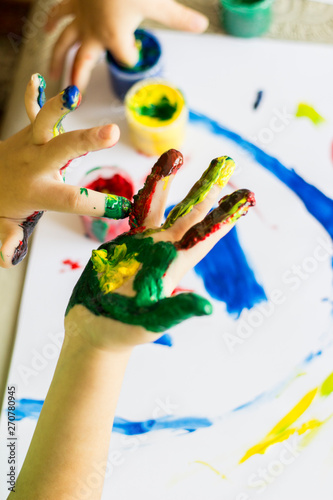 hand painting actity colorful preschool