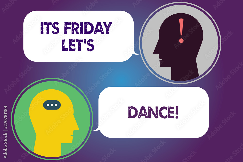 Pre Weekend Handwriting text Its Friday Let S Dance. Concept meaning Invitation to ...
