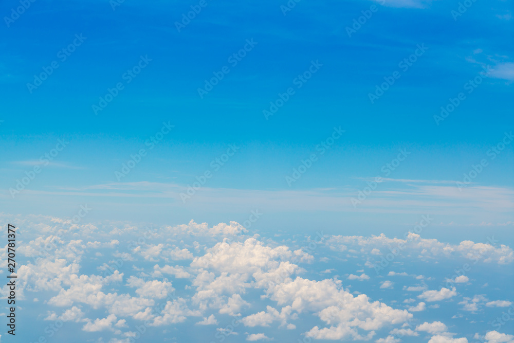 Blue sky with clouds . Blue sky with clouds .