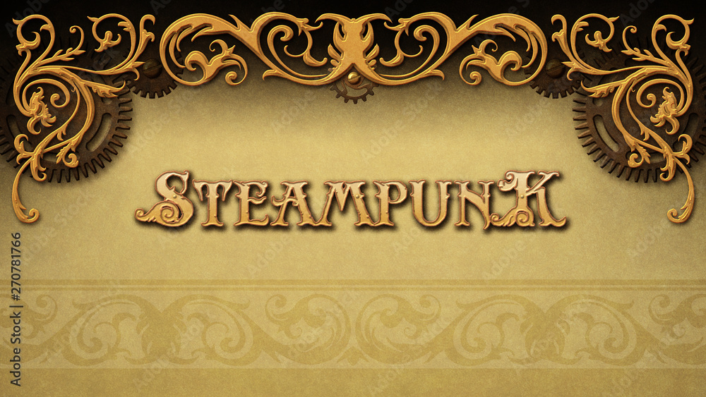 Steampunk background