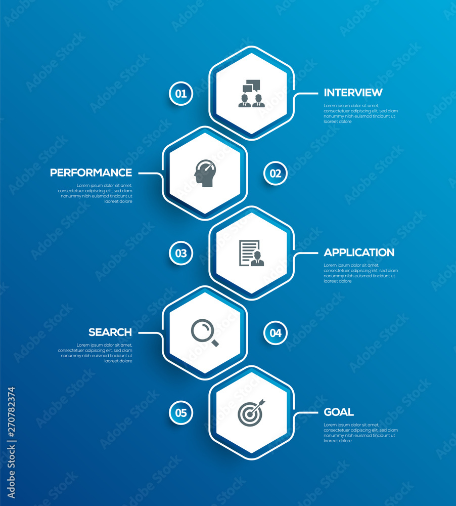 Obraz premium JOB SEARCH INFOGRAPHIC DESIGN