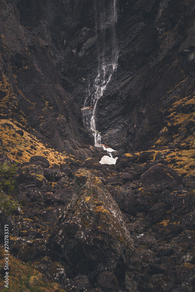 Obraz premium One of the highest waterfalls in Norway, Mardalsfossen.
