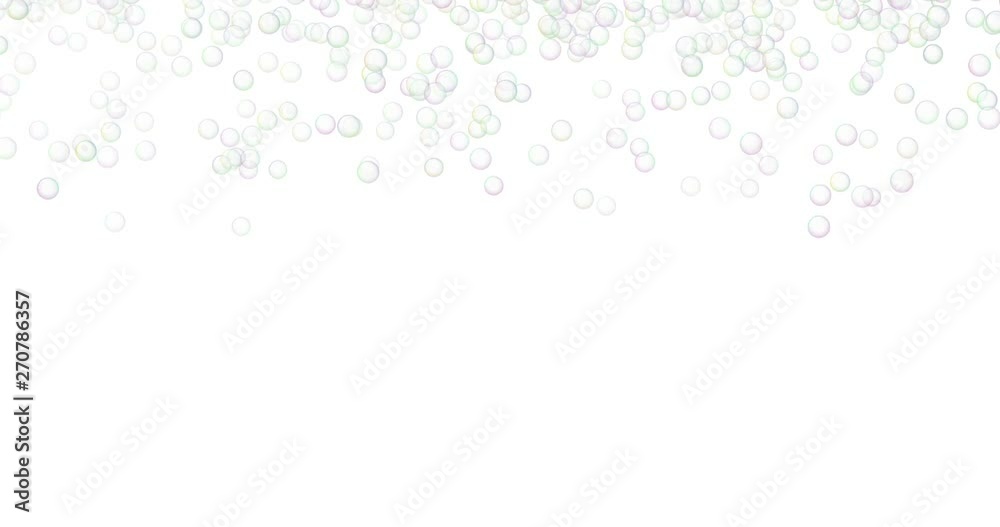 Soap bubbles fall down. Soap bubbles fall down.
