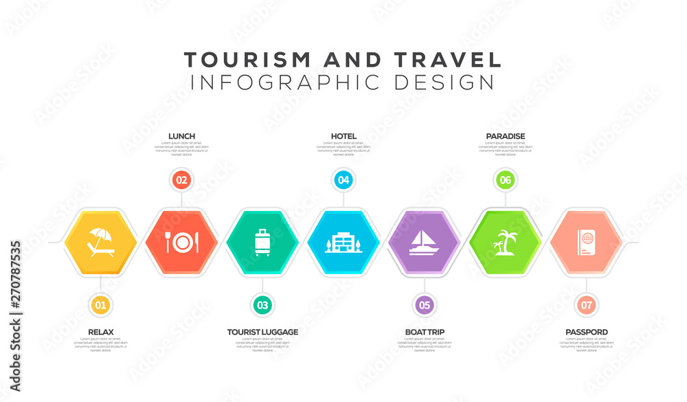 TOURISM AND TRAVEL INFOGRAPHIC DESIGN TOURISM AND TRAVEL INFOGRAPHIC DESIGN