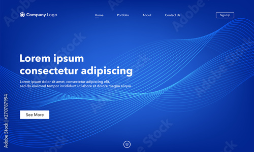 Asbtract background website Landing Page. Template for websites, or apps. Modern design. Abstract vector style.