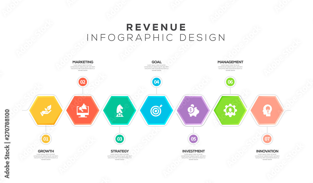 REVENUE INFOGRAPHIC DESIGN REVENUE INFOGRAPHIC DESIGN