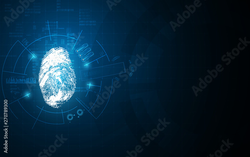 virtual identification hud system design hi tech concept