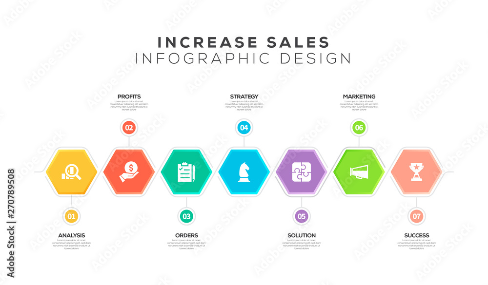 INCREASE SALES INFOGRAPHIC DESIGN INCREASE SALES INFOGRAPHIC DESIGN