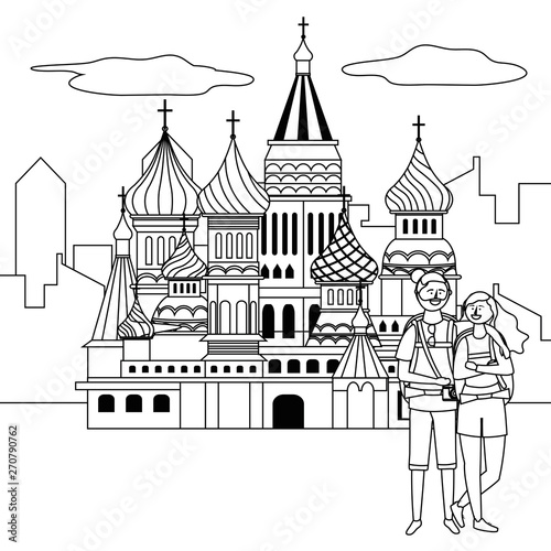 Saint Basil s Cathedral design vector illustration