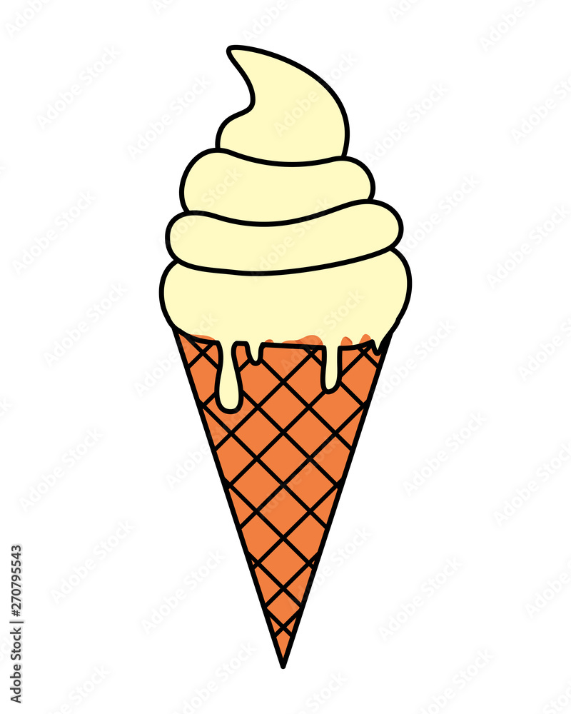sweet ice cream cone icon